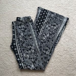 Pattern Bell Bottom Pants